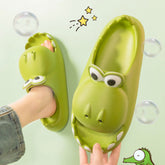 Kids Dinosaur Slippers Wholesale Summer Cartoon Parent Child Outdoor Home EVA Sandals Women Men Kids Cute Slippers Baby Shoes